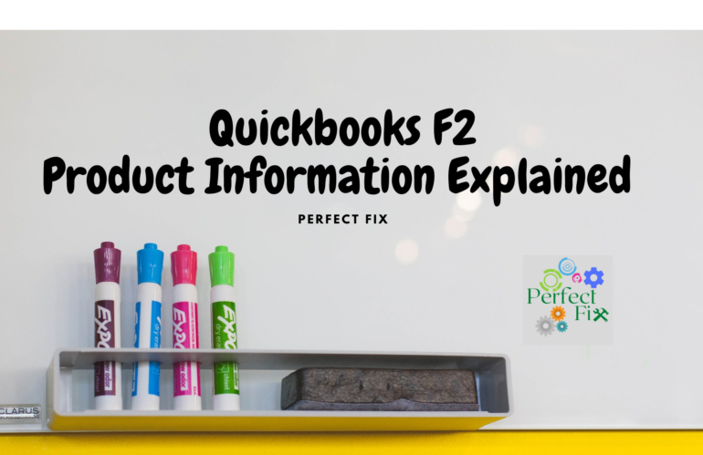 Quickbooks Desktop product information (F2) page explained.