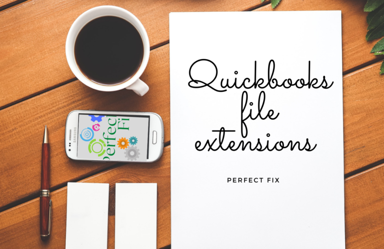 Various types of file extensions in Quickbooks desktop.